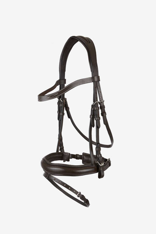 Anatomic leather bridle